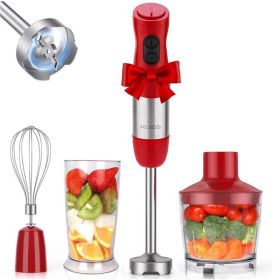 KOIOS Immersion Blender, Upgraded 5-in-1 Handheld Blender 1000W 12 Speed with Turbo Mode, Stick Blender,600ml Mixing Beaker,500ml Food Processor