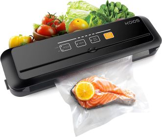 KOIOS Vacuum Sealer Machine, 86Kpa Automatic Vacuum Air food sealer/Built-in Cutter Starter Kit, Dry & Moist Food Preservation Modes, Pulse Function