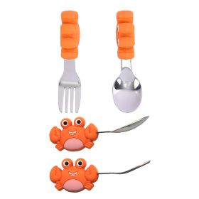 Minimalist Cartoon Children's Silicone Tableware (Option: Little Crab)