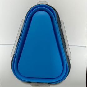 Silicone Folding Pizza Crisper Can Be The Same And Practical (Option: Sky Blue)