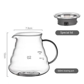 Borosilicate Glass Hand Made Maker Cloud Pot Filter Cup Filter Coffeepot Household Coffee Pot (Option: Cloud teapot)