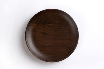 Black Walnut Round Fruit Plate (Option: Black Walnut Disc Splicing)