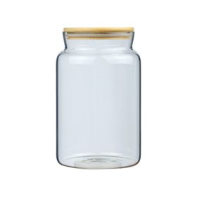 Large Capacity Sealed Bottle Glass Storage Tank With Lid Dry Goods Storage Tank (Option: Small Size No Words)