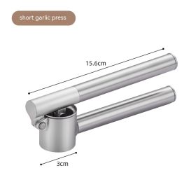 Cross-border 304 Stainless Steel Lengthened Smash Garlic Press (Option: Standard)