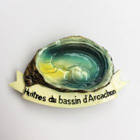 Food Tourism Commemorative Decorative Crafts Painted Magnetic Refridgerator Magnets (Option: French Oyster)